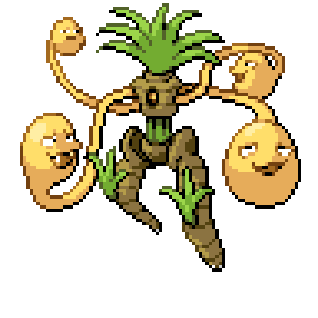 A plant creature with a pineapple crown and floating yellow orbs